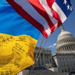Флаги США и Украины