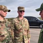 Американские военные.