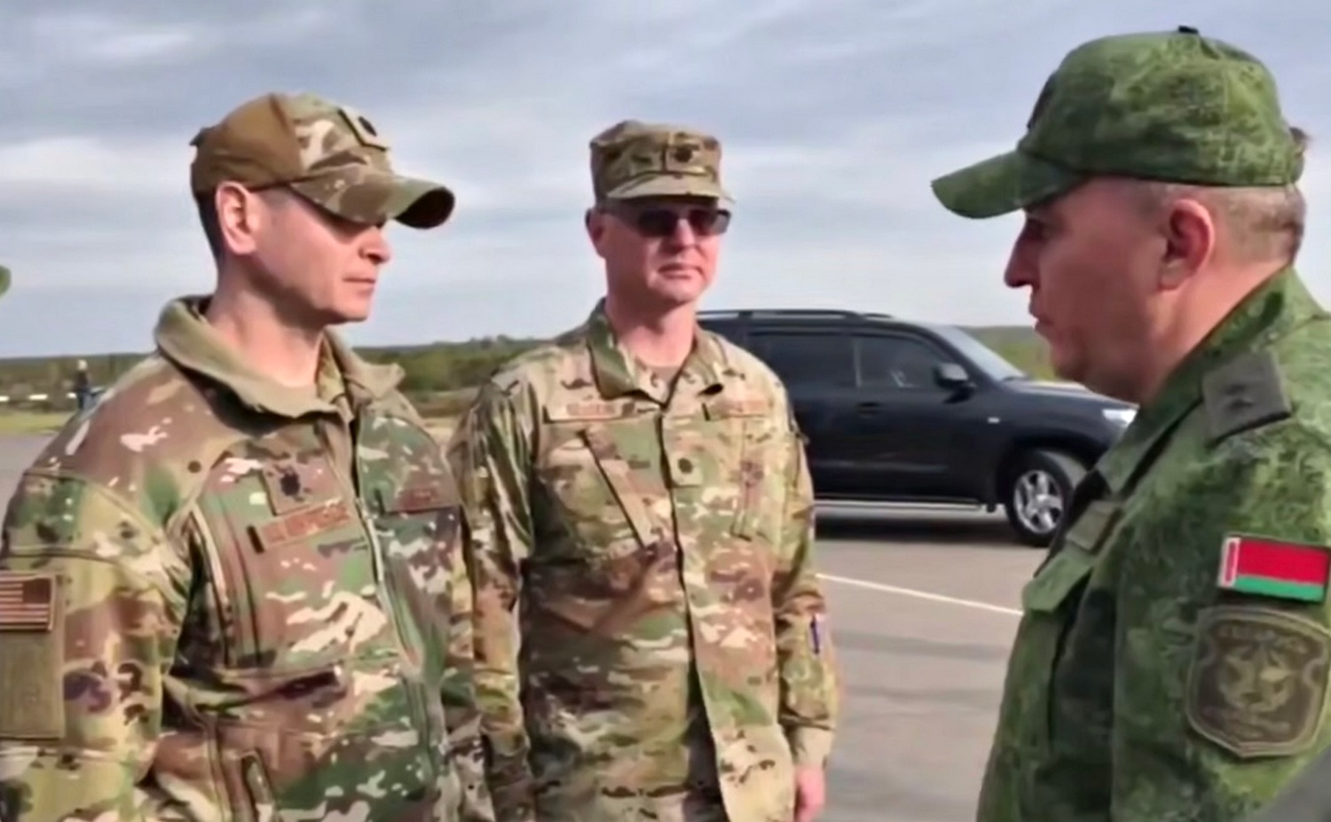 Американские военные.