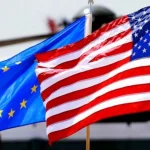 Флаги США и ЕС