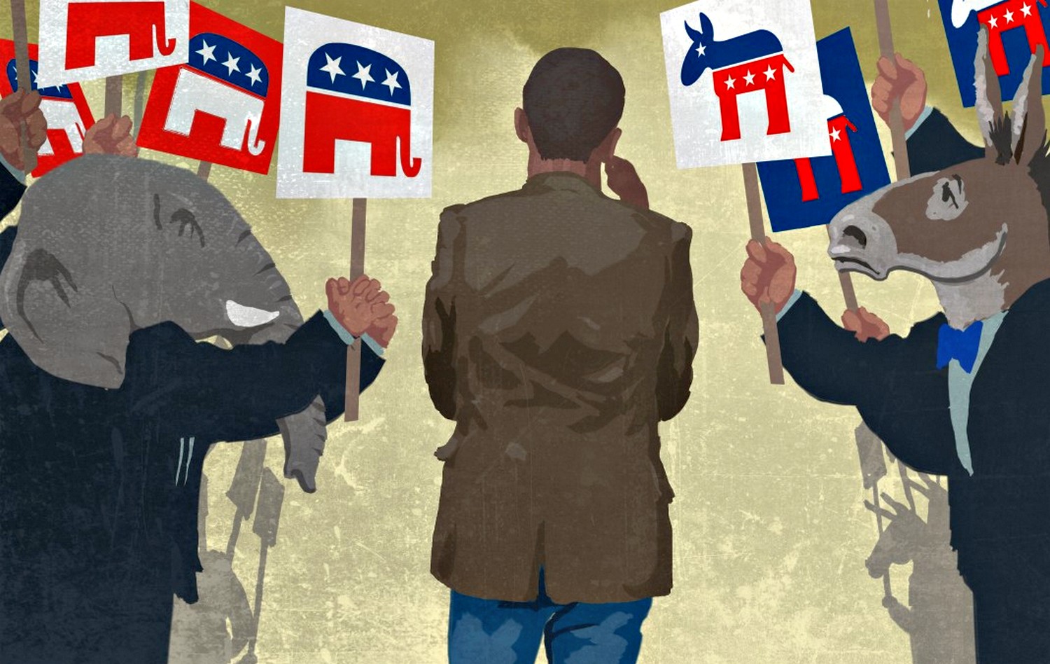 Символика партий США.