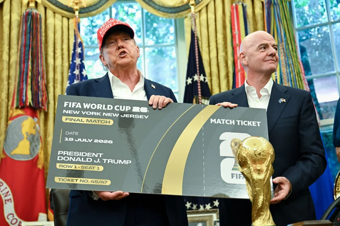 Дональд Трамп и Инфантино