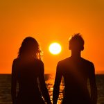 Пара на закате
